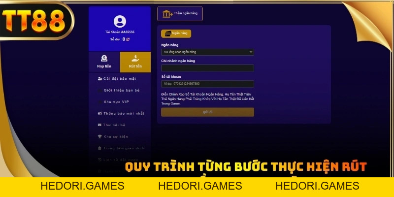 Rút Tiền TT88 - Hướng Dẫn Thực Hiện Nhanh Trong 1 Nốt Nhạc - HEDORI