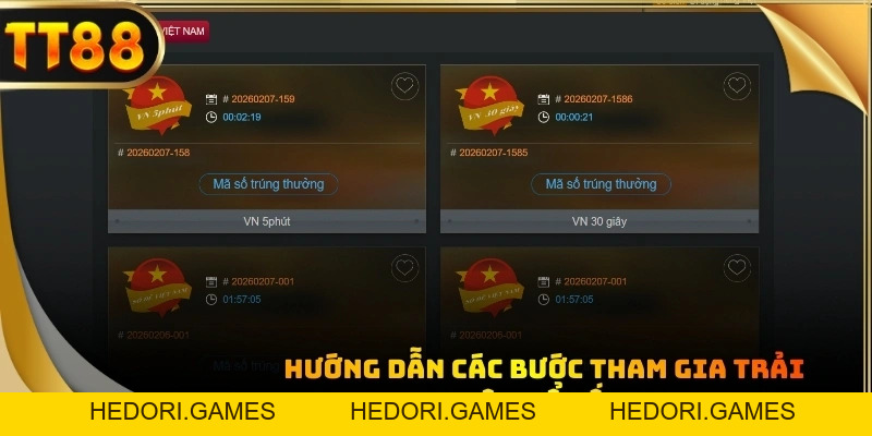 Xổ Số TT88: Trải Nghiệm Đổi Thưởng Trực Tuyến Tỷ Lệ Cao - HEDORI